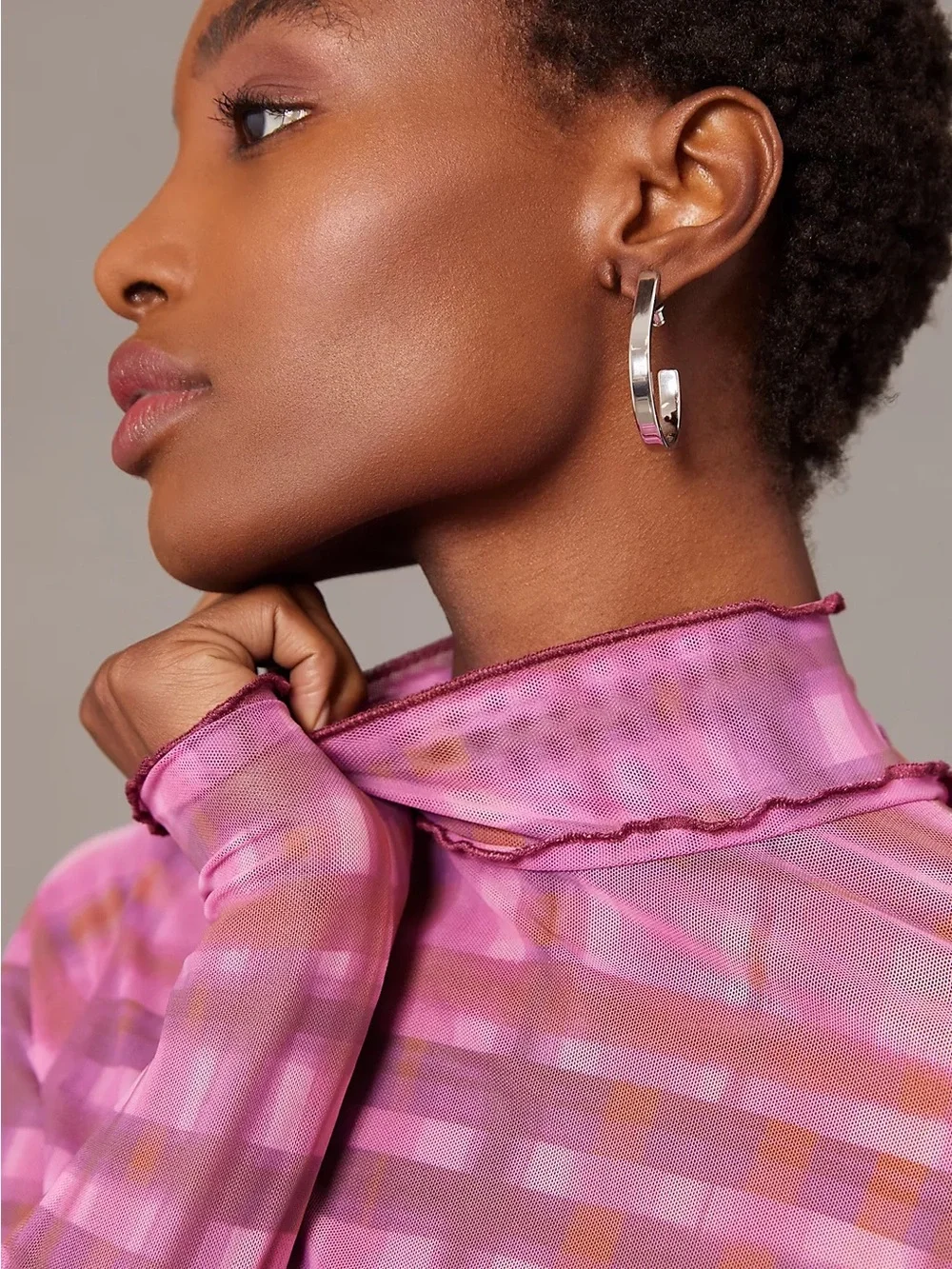 Pilcro Plaid Turtleneck Top